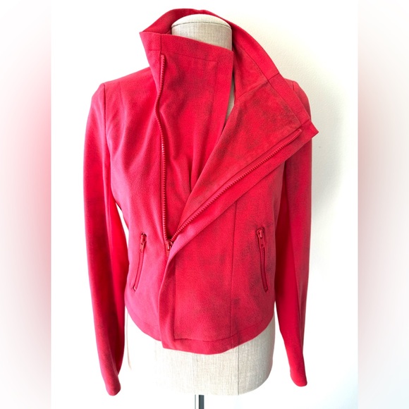 Rock & Republic Red Distressed Cropped Moro Jacket - Picture 7 of 14